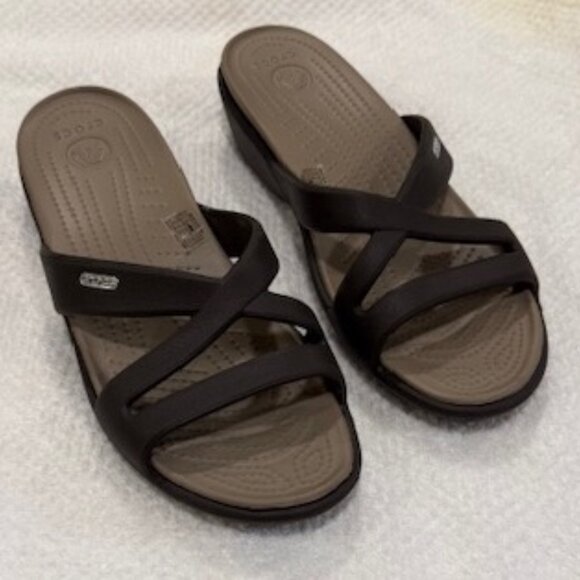 CROCS Shoes - CROCS Women's Sandals - Black and Brown